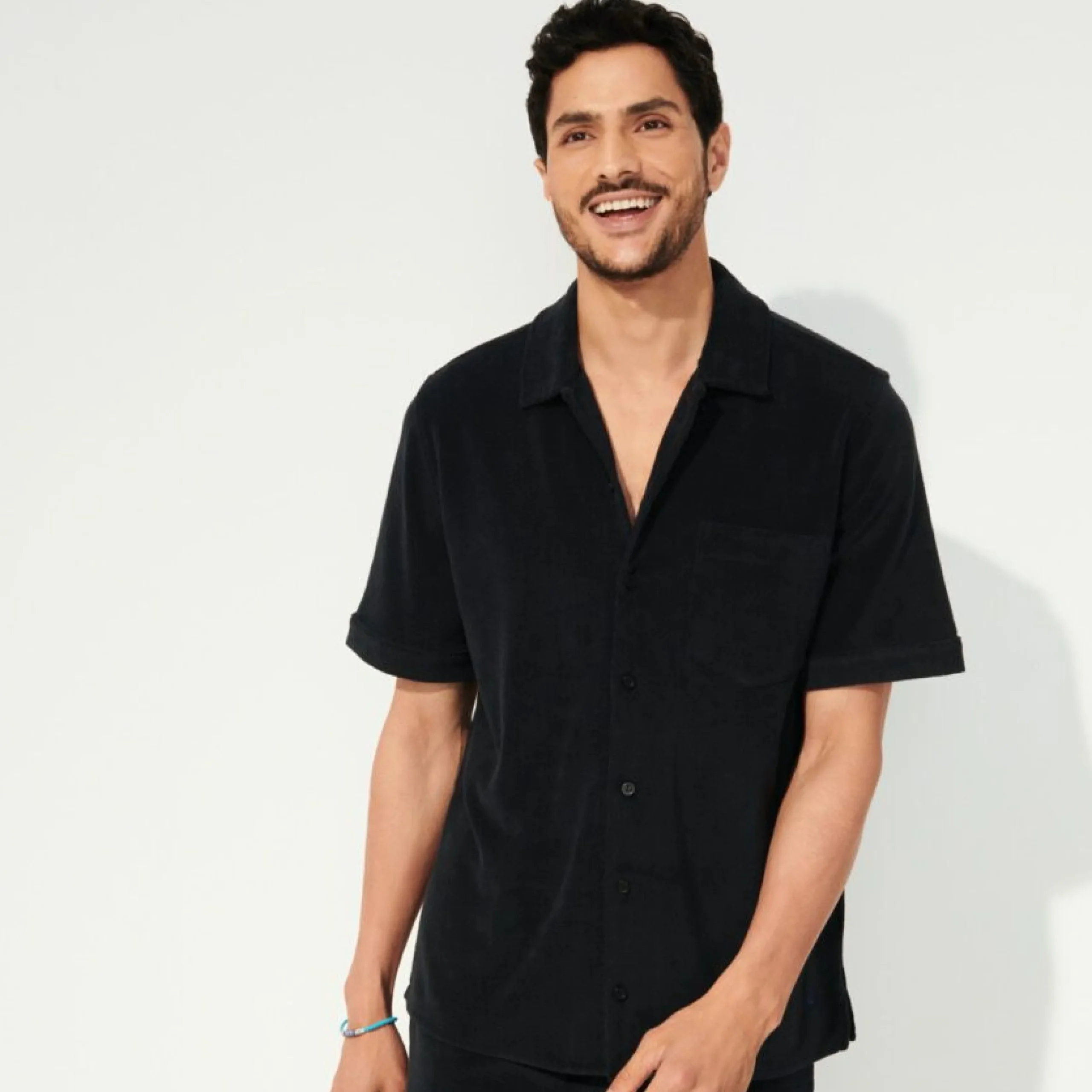 Homme Vilebrequin Loungewear^Chemise Bowling En Eponge Unisexe Unie