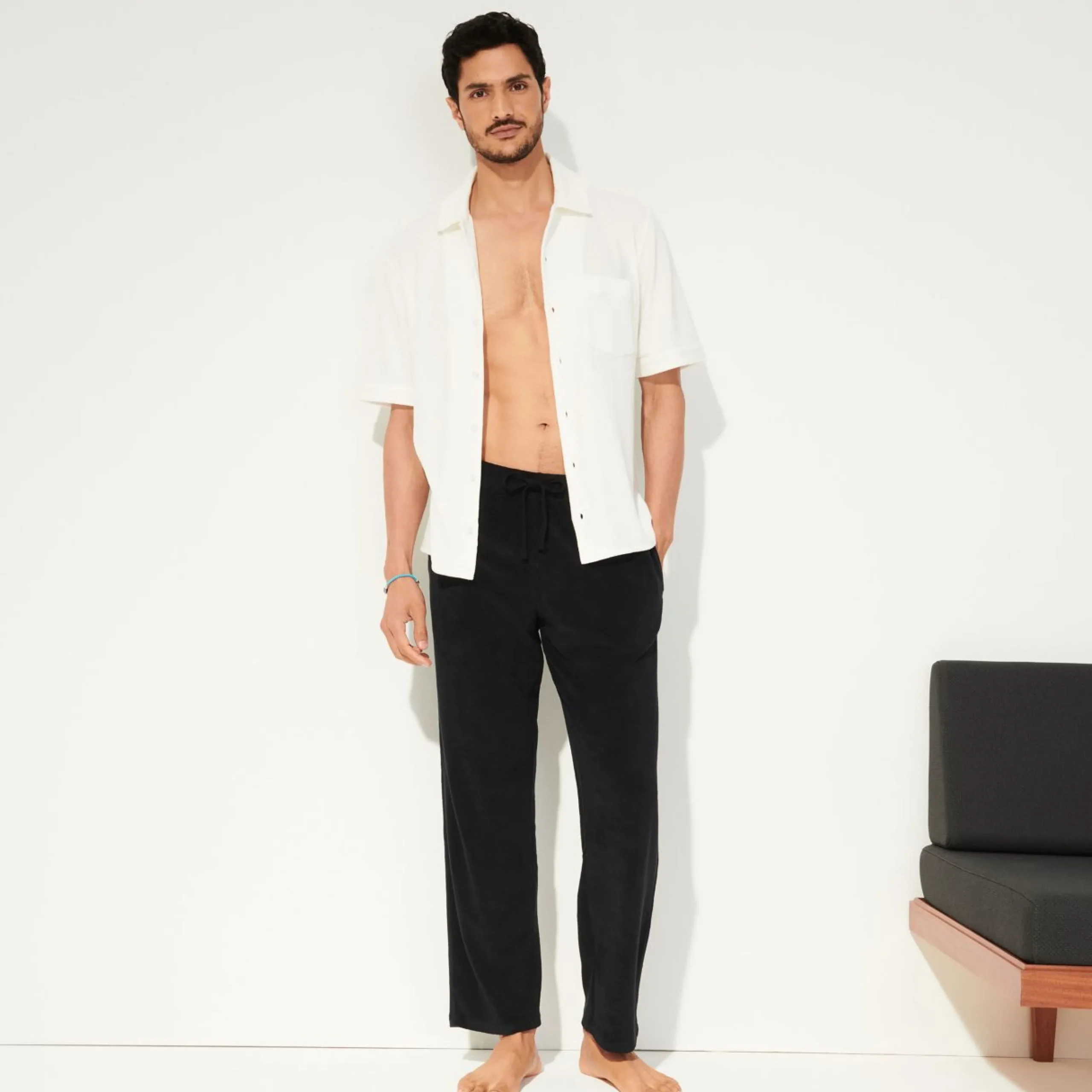 Homme Vilebrequin Loungewear^Chemise Bowling En Eponge Unisexe Unie