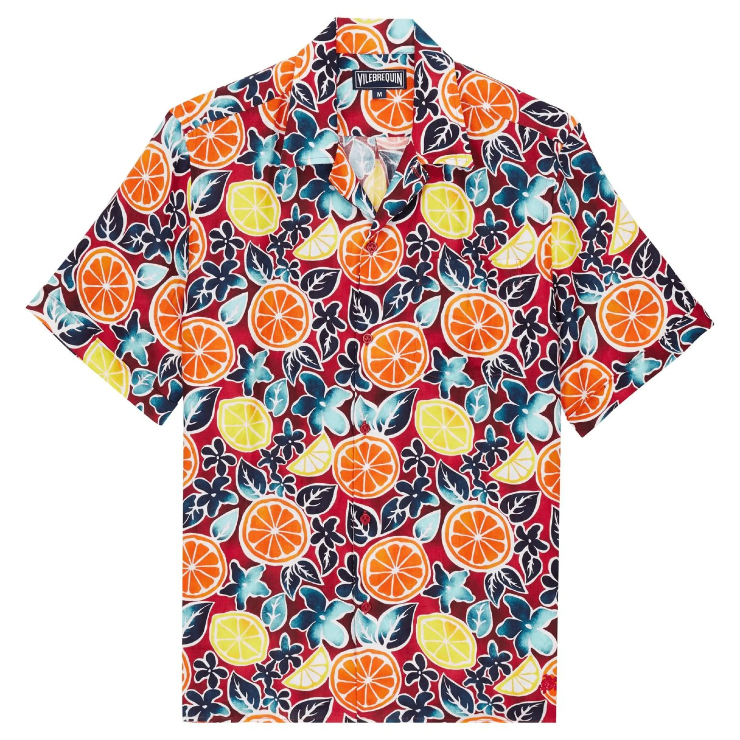 Homme Vilebrequin Chemises^Chemise Bowling En Lin Homme Presse Citron