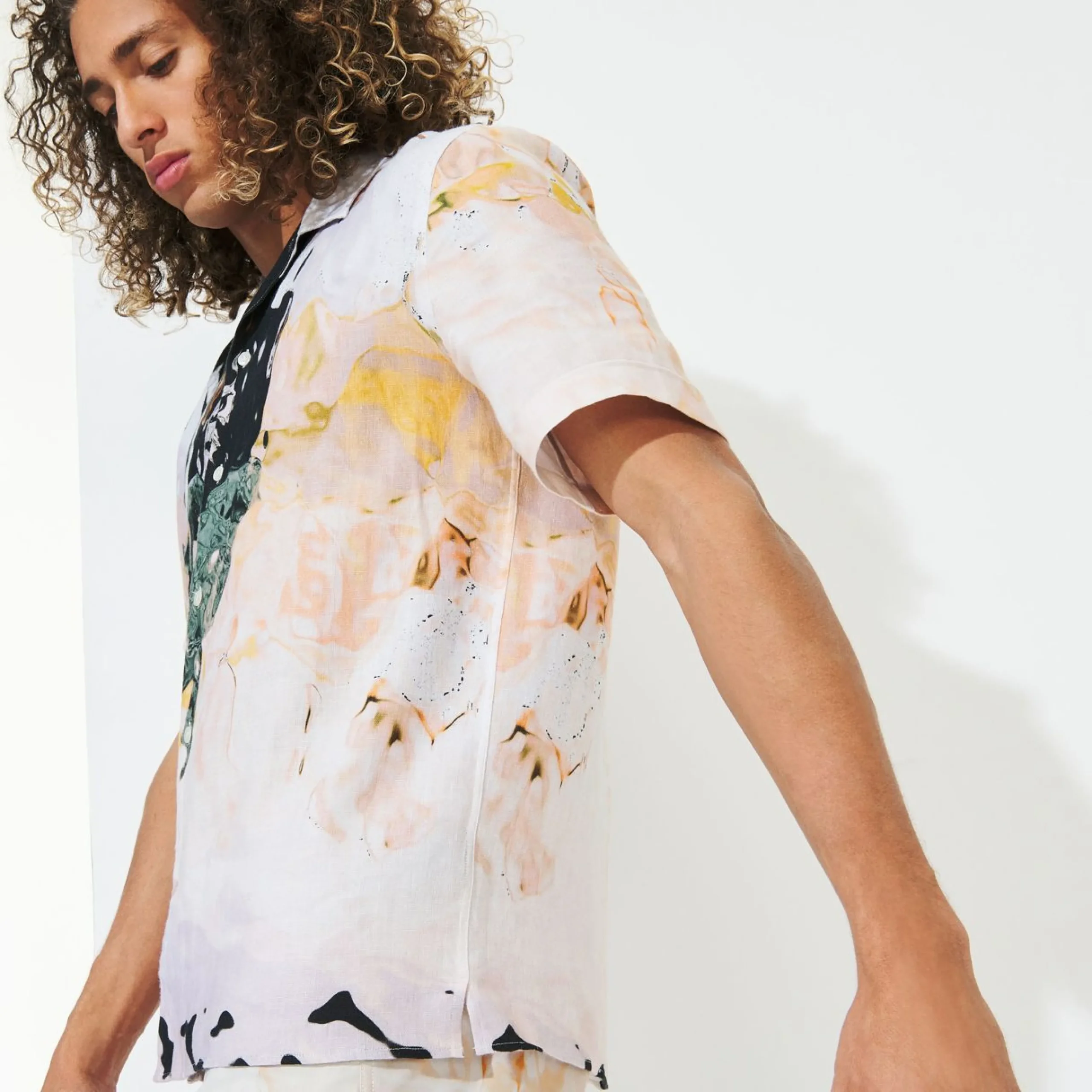 Homme Vilebrequin Chemises^Chemise Bowling En Lin Homme Distortive Water - X Highsnobiety