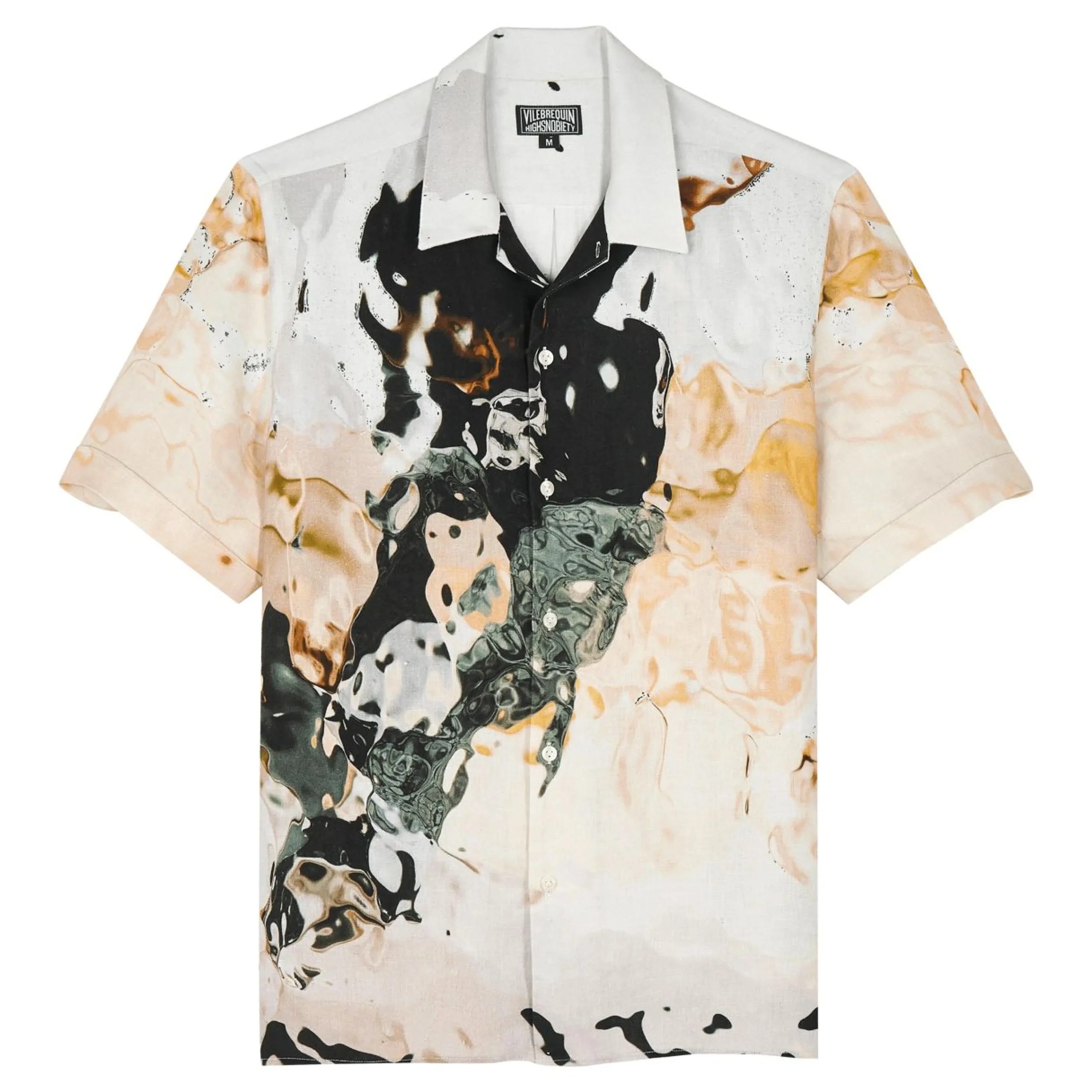 Homme Vilebrequin Chemises^Chemise Bowling En Lin Homme Distortive Water - X Highsnobiety