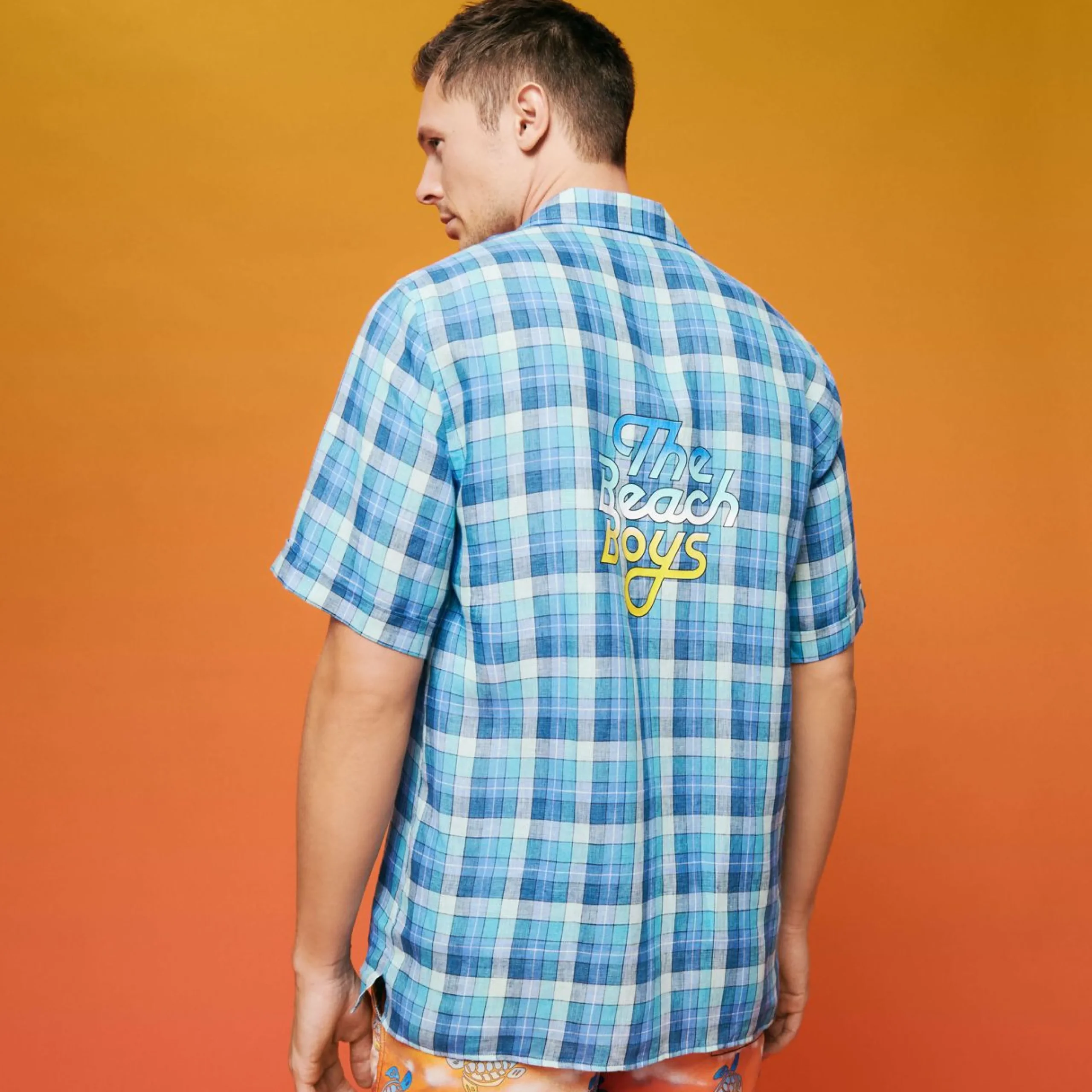 Homme Vilebrequin Chemises^Chemise Bowling Homme Checks - X The Beach Boys