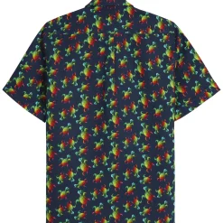 Homme Vilebrequin Chemises^Chemise Bowling Lin Homme Tortues Rainbow Multicolor - X Kenny Scharf