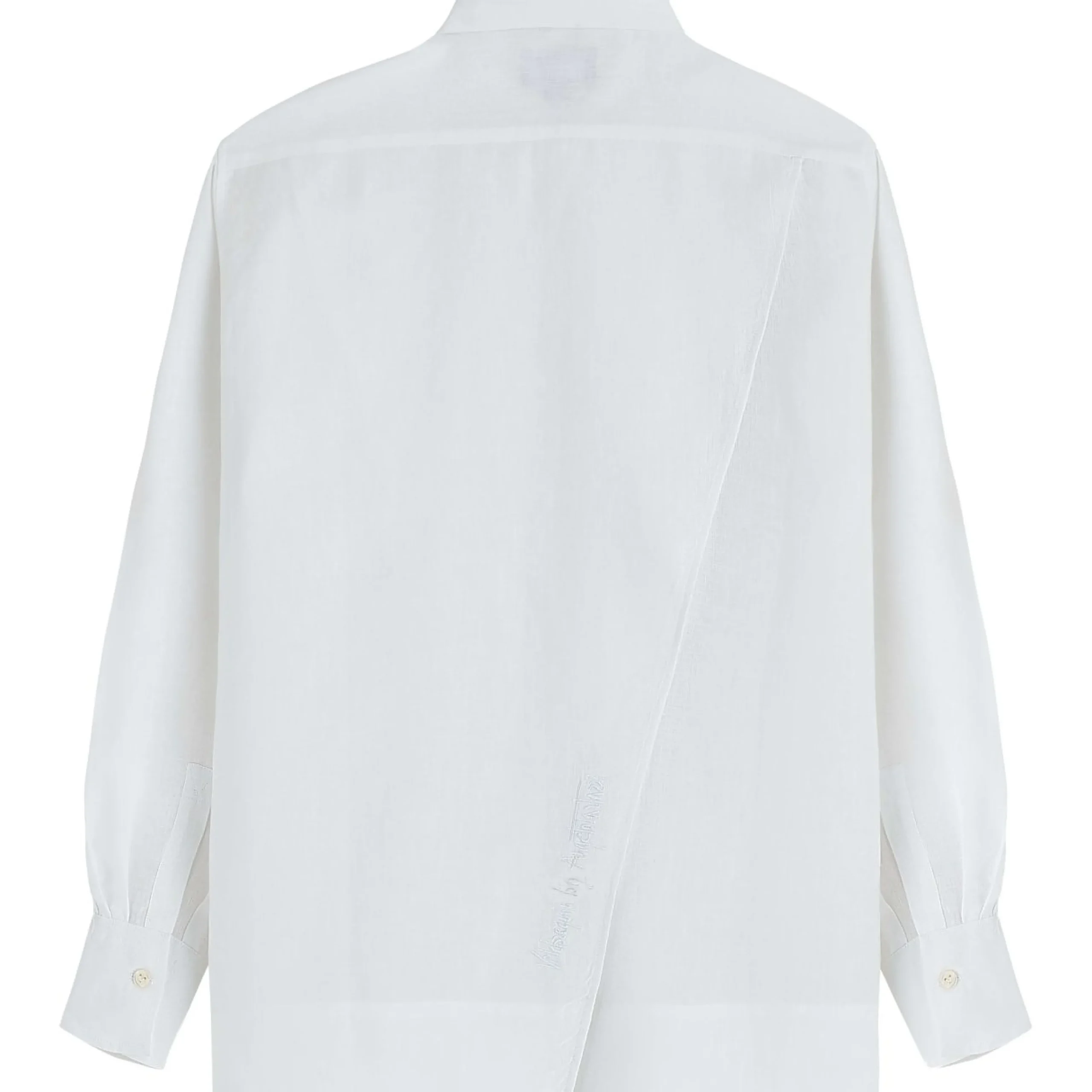 Femme Vilebrequin Robes^Chemise En Lin Blanc Femme Unie- X Angelo Tarlazzi