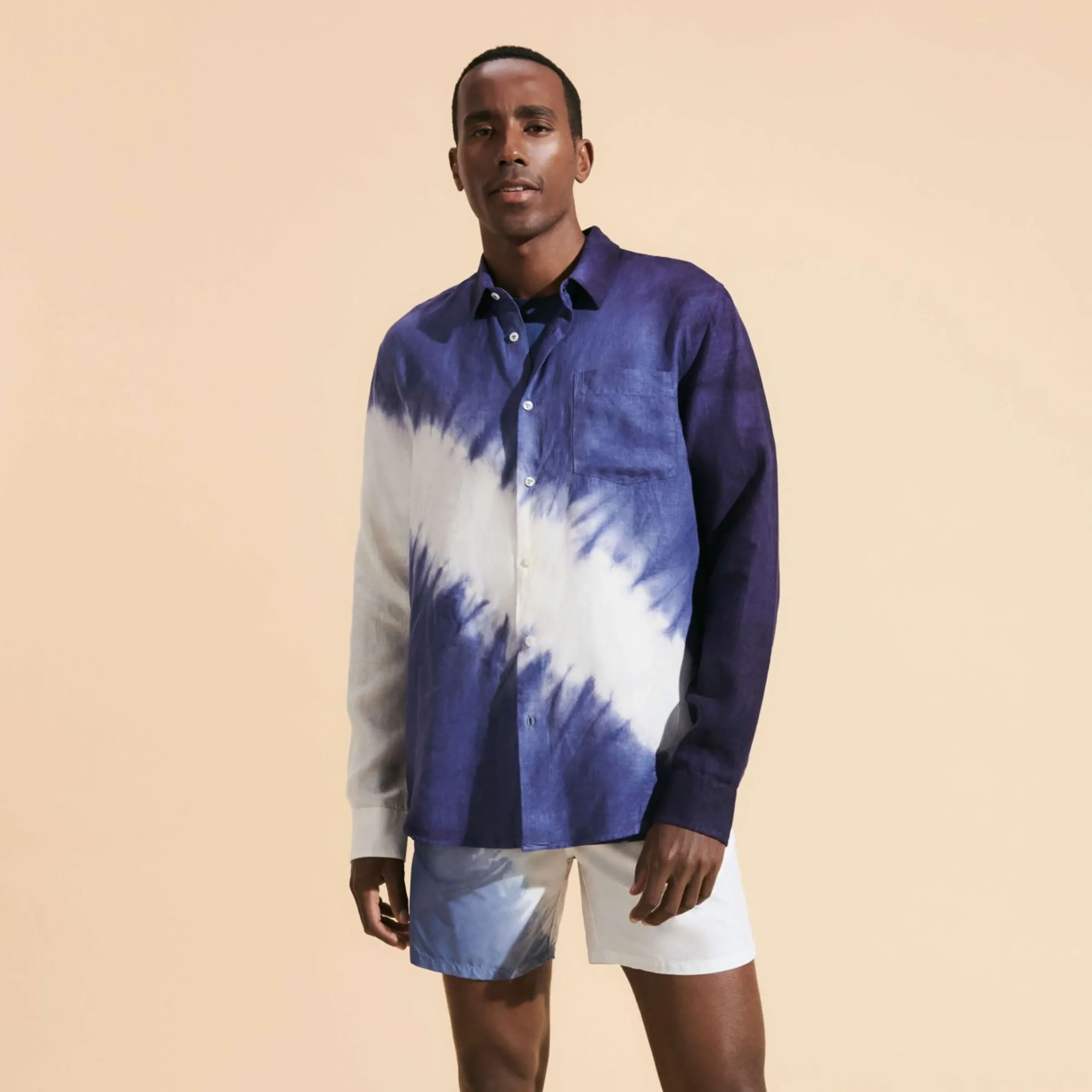 Homme Vilebrequin Chemises^Chemise En Lin Homme Tie & Dye
