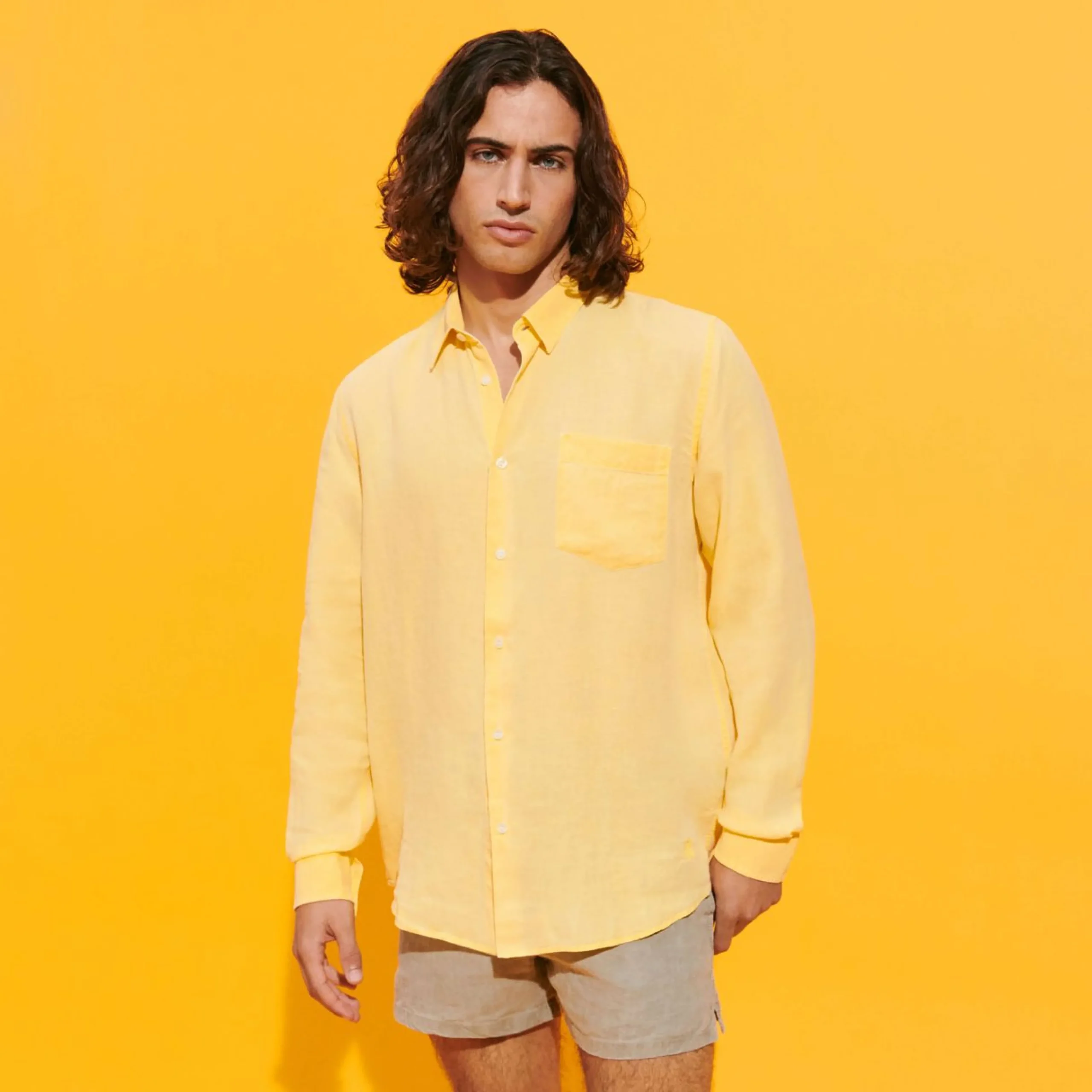 Homme Vilebrequin Chemises^Chemise En Lin Homme Uni