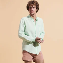 Homme Vilebrequin Chemises^Chemise En Lin Homme Uni