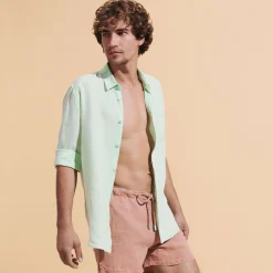 Homme Vilebrequin Chemises^Chemise En Lin Homme Uni