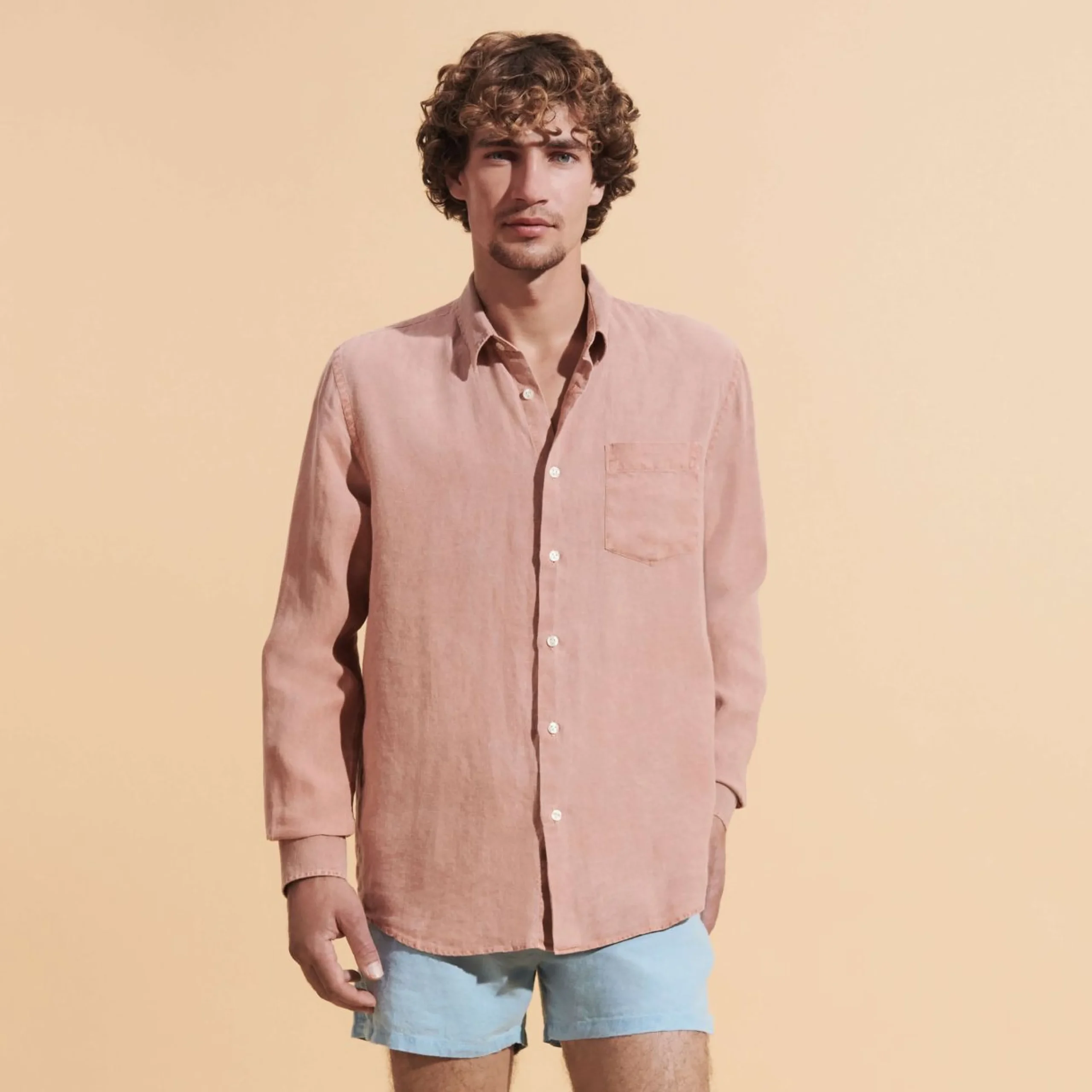 Homme Vilebrequin Chemises^Chemise En Lin Homme Uni