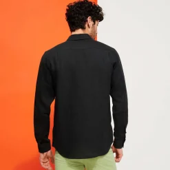Homme Vilebrequin Chemises^Chemise En Lin Homme Unie