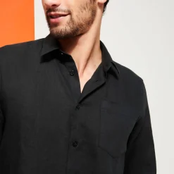 Homme Vilebrequin Chemises^Chemise En Lin Homme Unie
