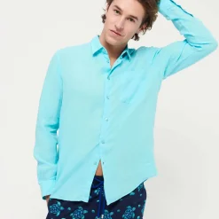 Homme Vilebrequin Chemises^Chemise En Lin Homme Unie