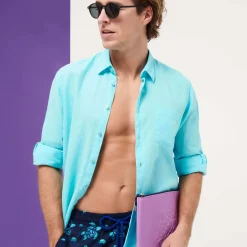 Homme Vilebrequin Chemises^Chemise En Lin Homme Unie