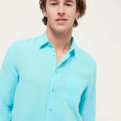 Homme Vilebrequin Chemises^Chemise En Lin Homme Unie
