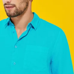 Homme Vilebrequin Chemises^Chemise En Lin Homme Unie