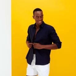 Homme Vilebrequin Chemises^Chemise En Lin Homme Unie
