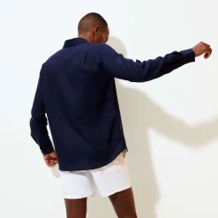 Homme Vilebrequin Chemises^Chemise En Lin Homme Unie