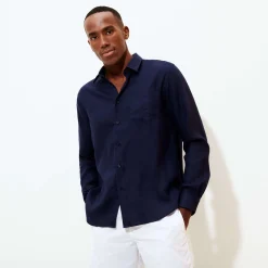 Homme Vilebrequin Chemises^Chemise En Lin Homme Unie