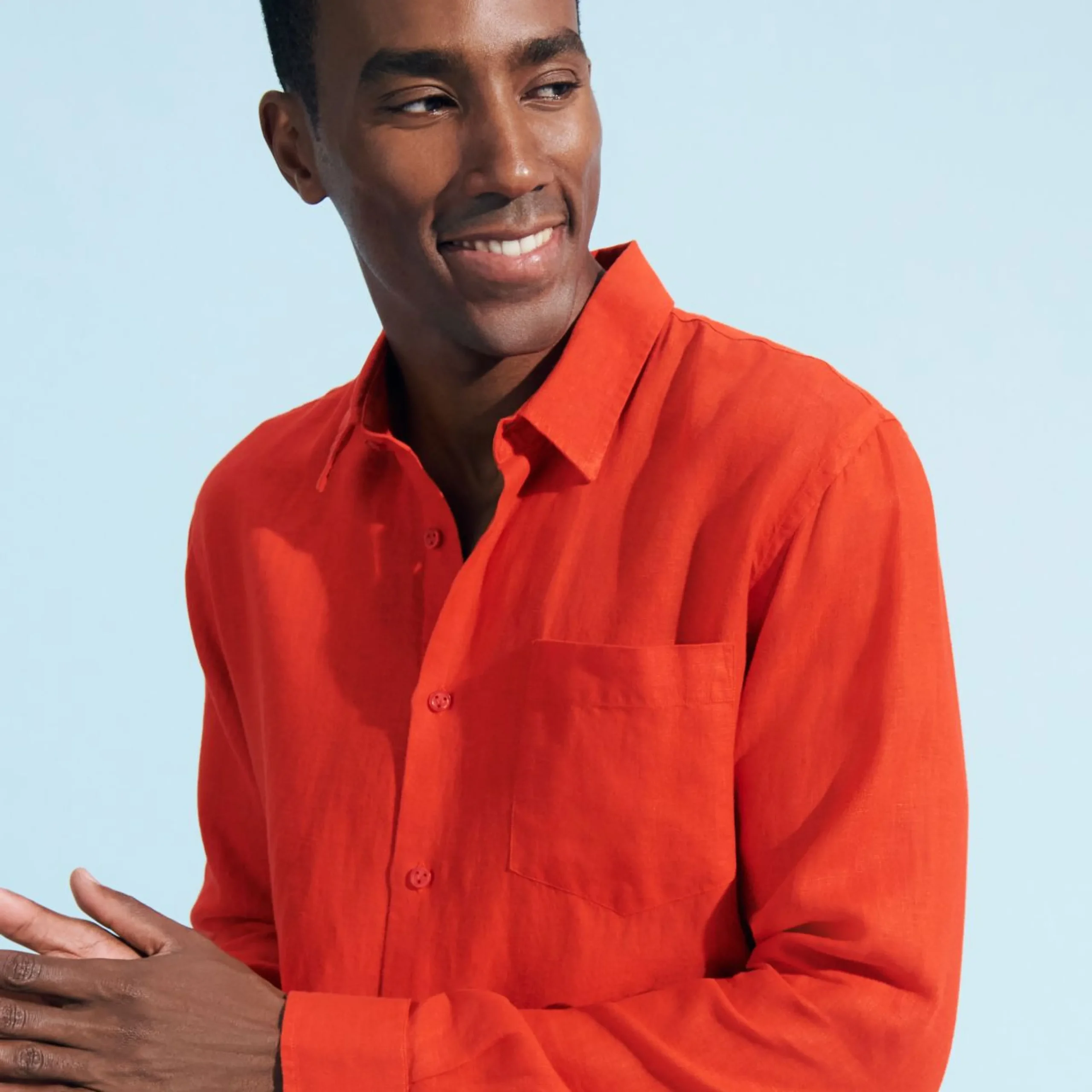 Homme Vilebrequin Chemises^Chemise En Lin Homme Unie