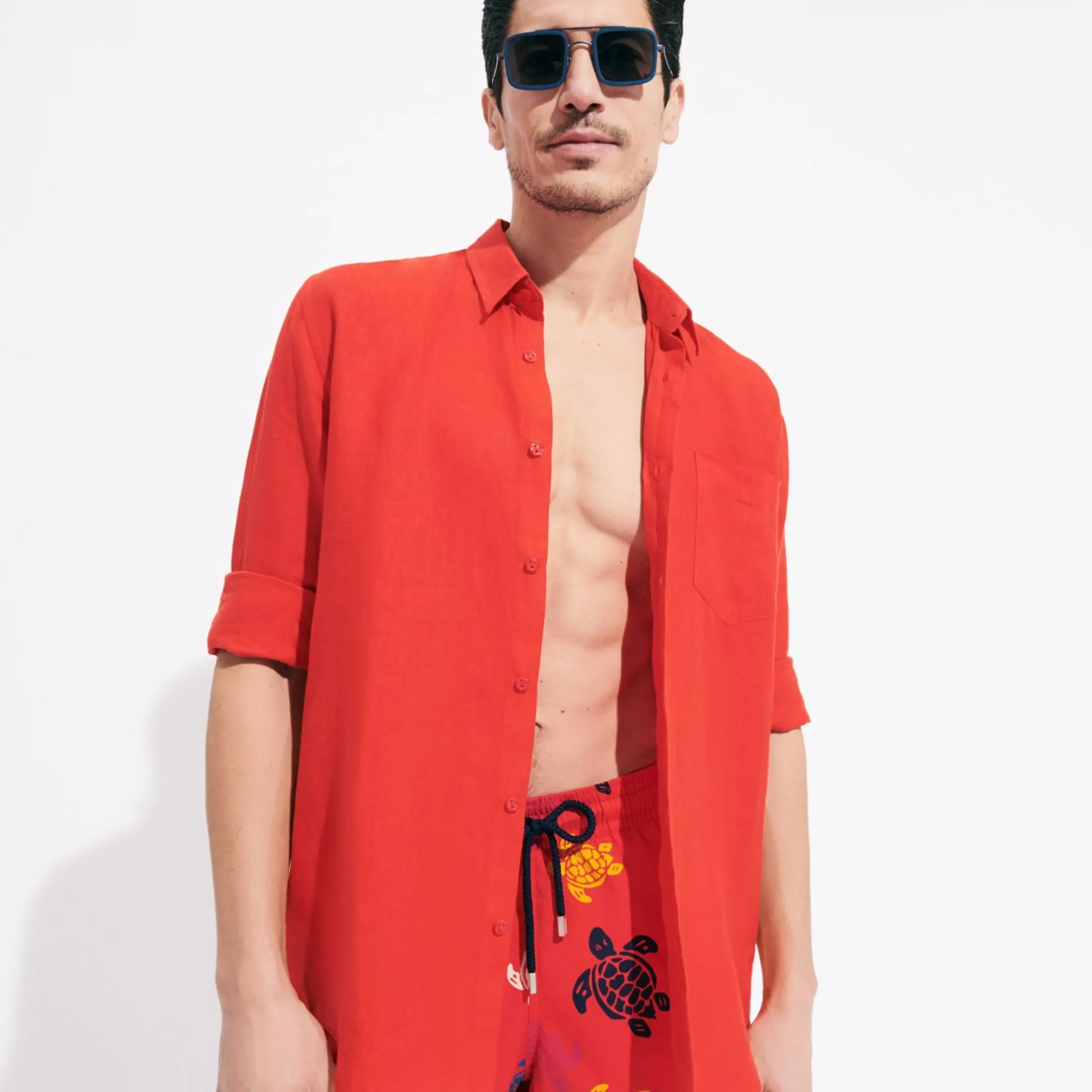 Homme Vilebrequin Chemises^Chemise En Lin Homme Unie