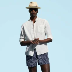 Homme Vilebrequin Chemises^Chemise En Lin Homme Unie