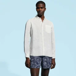 Homme Vilebrequin Chemises^Chemise En Lin Homme Unie