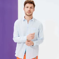 Homme Vilebrequin Chemises^Chemise En Lin Homme Unie