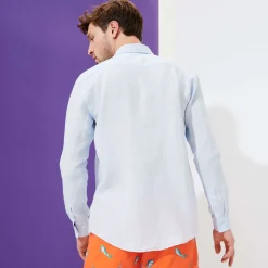 Homme Vilebrequin Chemises^Chemise En Lin Homme Unie