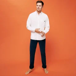 Homme Vilebrequin Chemises^Chemise En Velours Deux Milleraies Homme Uni