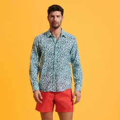 Femme Vilebrequin Chemises^Chemise En Voile De Coton Organique Unisexe Gulf Stream