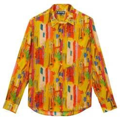 Femme Vilebrequin Chemises^Chemise En Voile De Coton Organique Unisexe Sunny Streets