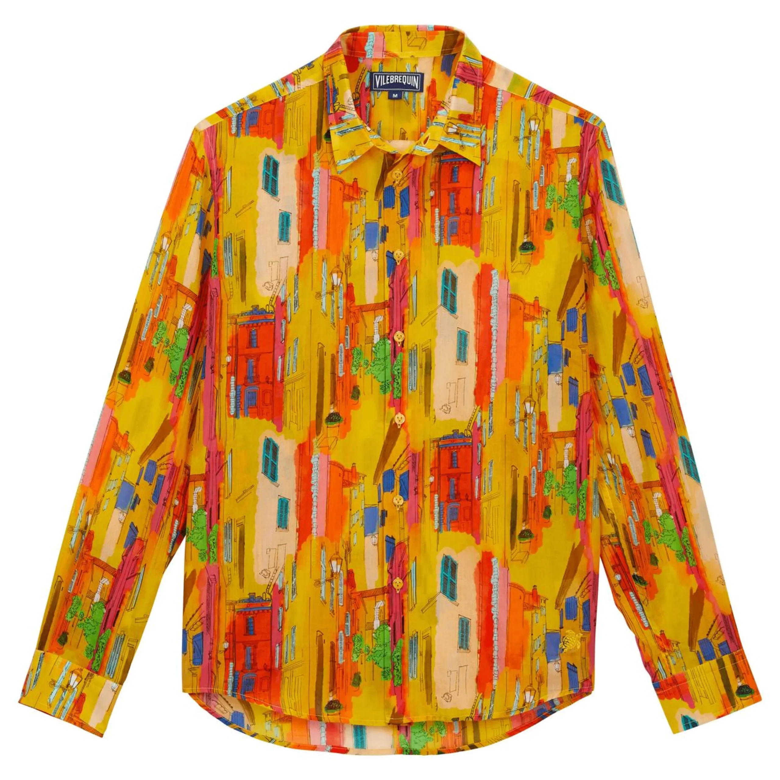 Femme Vilebrequin Chemises^Chemise En Voile De Coton Organique Unisexe Sunny Streets