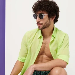 Femme Vilebrequin Chemises^Chemise En Voile De Coton Organique Unisexe Unie