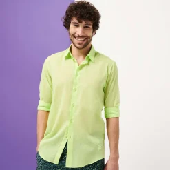 Femme Vilebrequin Chemises^Chemise En Voile De Coton Organique Unisexe Unie