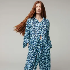 Femme Vilebrequin Robes^Chemise En Voile De Coton Organique Femme Turtles Leopard- X Angelo Tarlazzi