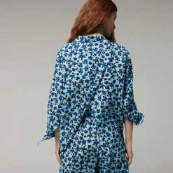 Femme Vilebrequin Robes^Chemise En Voile De Coton Organique Femme Turtles Leopard- X Angelo Tarlazzi