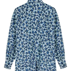 Femme Vilebrequin Robes^Chemise En Voile De Coton Organique Femme Turtles Leopard- X Angelo Tarlazzi