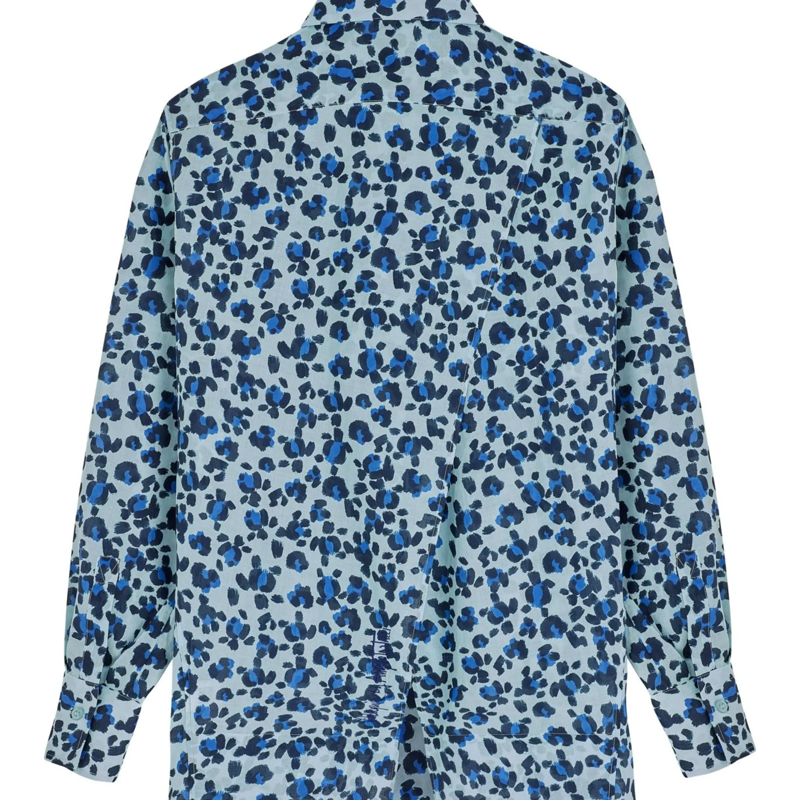 Femme Vilebrequin Robes^Chemise En Voile De Coton Organique Femme Turtles Leopard- X Angelo Tarlazzi