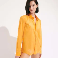 Femme Vilebrequin Chemises^Chemise En Voile De Coton Organique Unisexe Unie