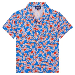 Homme Vilebrequin Le Père & Fils^Chemise Garçon Crabs & Shrimps