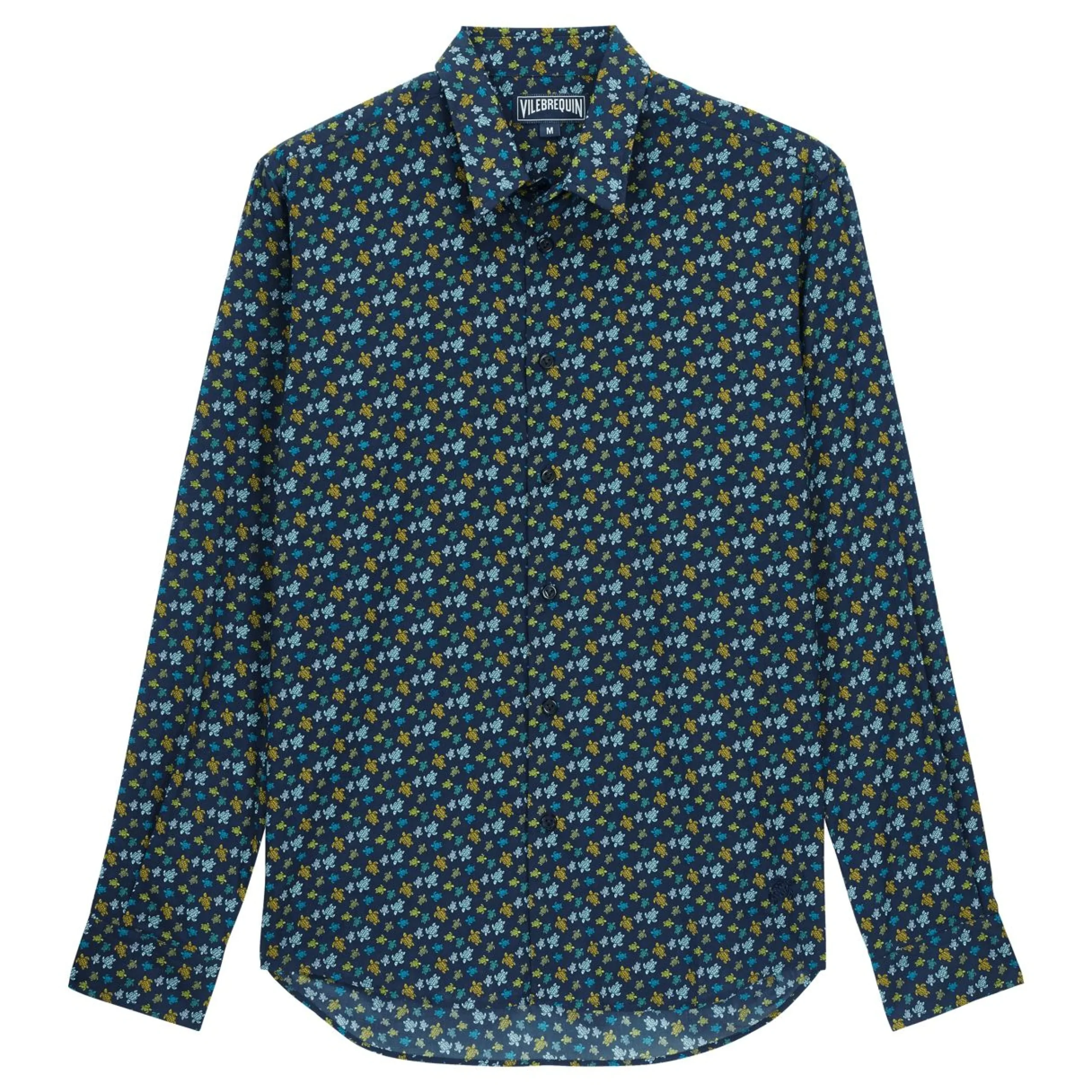 Homme Vilebrequin Chemises^Chemise Legere Unisexe En Voile De Coton Micro Tortues Rainbow