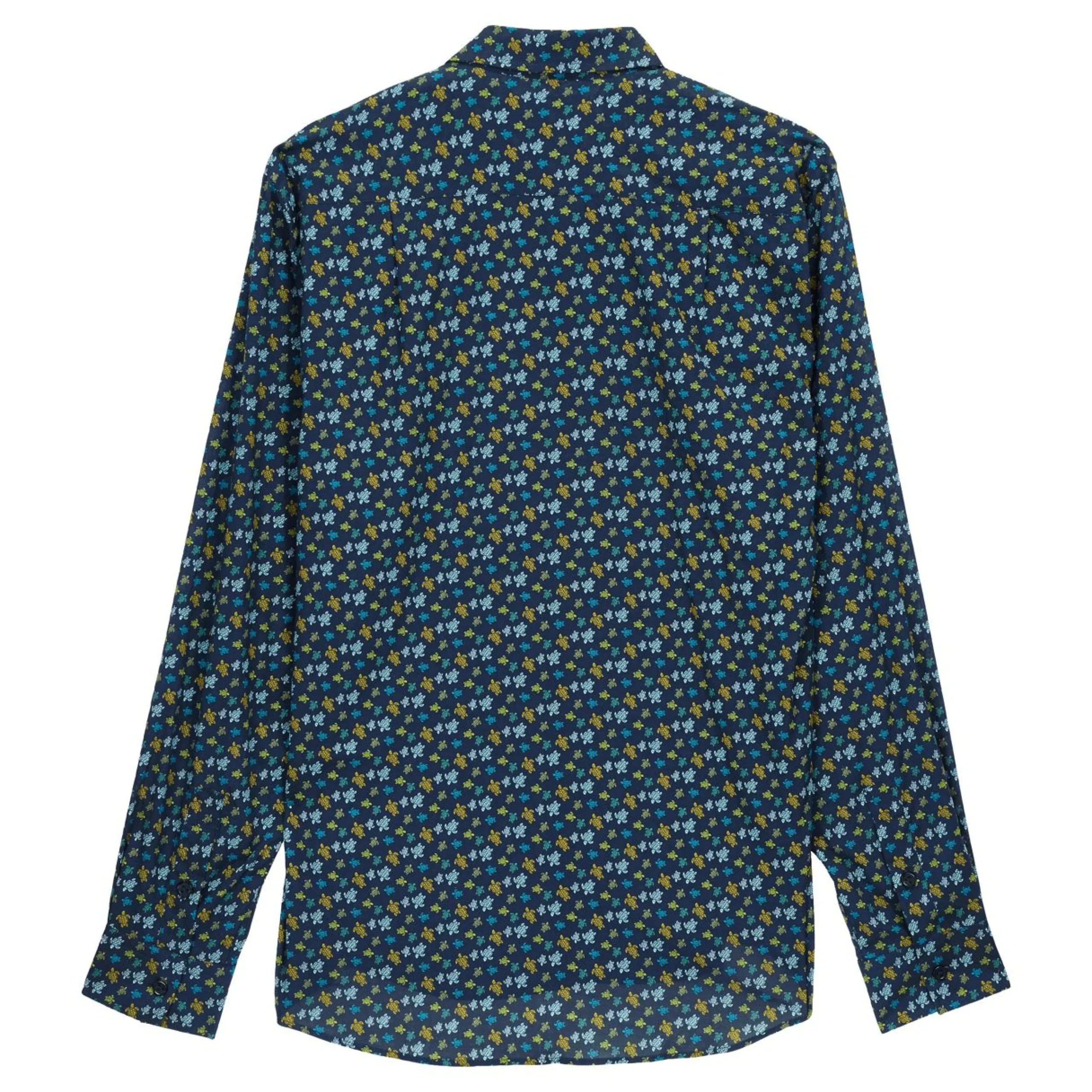 Homme Vilebrequin Chemises^Chemise Legere Unisexe En Voile De Coton Micro Tortues Rainbow