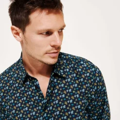 Homme Vilebrequin Chemises^Chemise Legere Unisexe En Voile De Coton Micro Tortues Rainbow