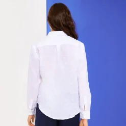 Femme Vilebrequin Chemises^Chemise Manches Longues En Lin Femme Unie
