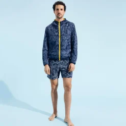 Homme Vilebrequin Vestes Et Manteaux^Coupe Vent Reversible Homme Imprime Poulpes Bicolores