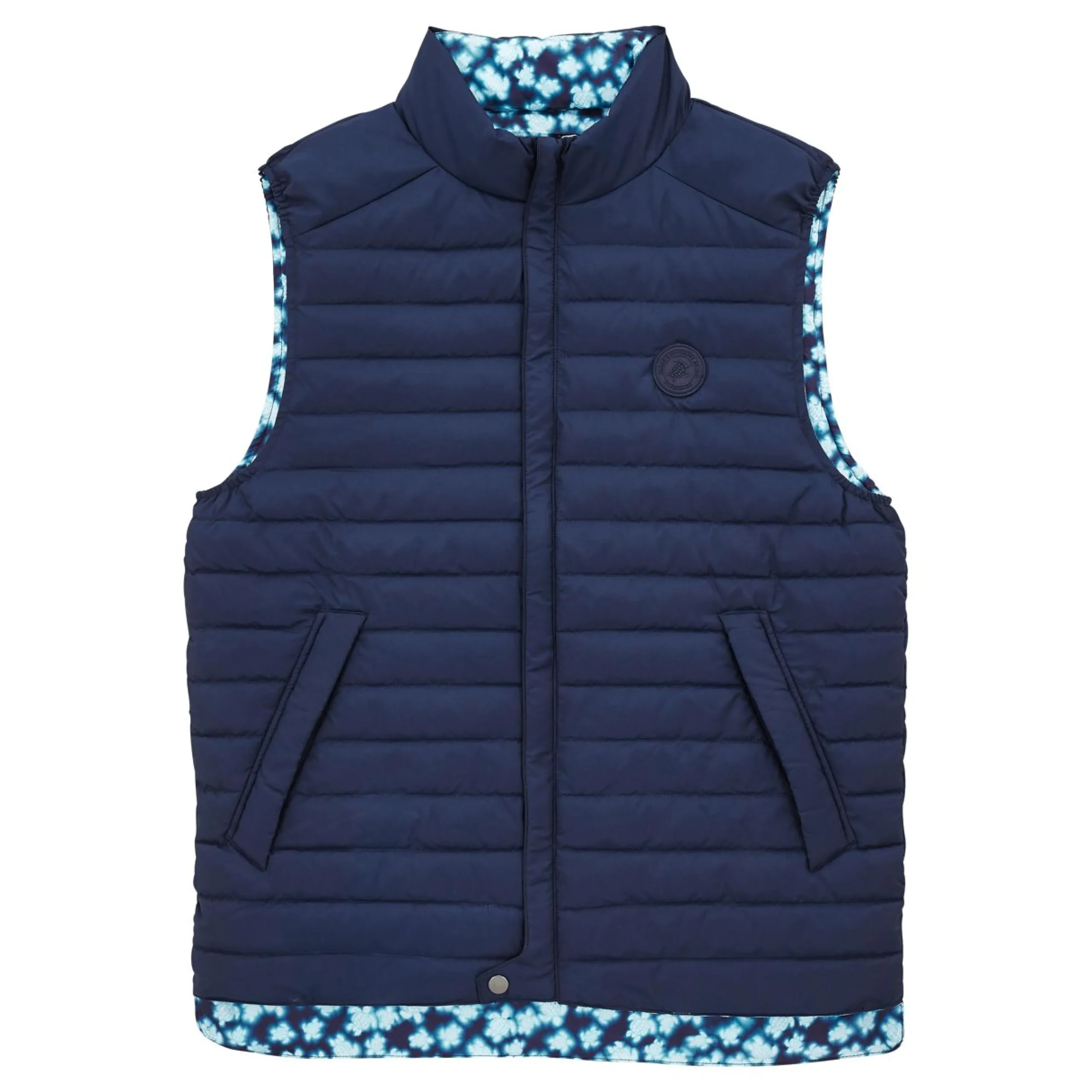 Femme Vilebrequin Vestes^Doudoune Sans Manches Reversible Unisexe Blurred Turtles