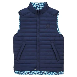 Femme Vilebrequin Vestes^Doudoune Sans Manches Reversible Unisexe Blurred Turtles