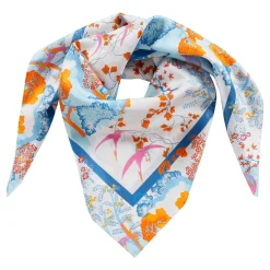 Femme Vilebrequin Chapeau De Plages & Foulards^Foulard En Twill De Soie Peaceful Trees