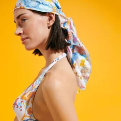 Femme Vilebrequin Chapeau De Plages & Foulards^Foulard En Twill De Soie Peaceful Trees