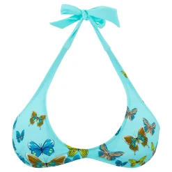 Femme Vilebrequin Tous Les Hauts^Haut De Maillot De Bain Decollete Arrondi Femme Butterflies